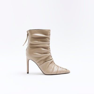 River island shop tan ankle boots