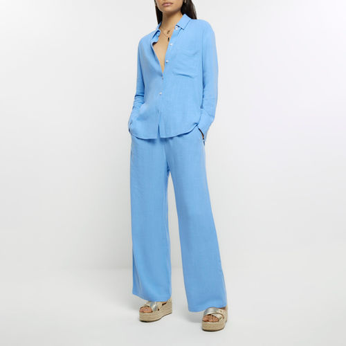 River Island Womens Blue Wide...