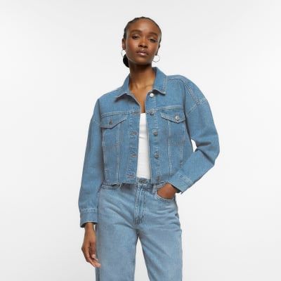 Womens denim deals jacket river island