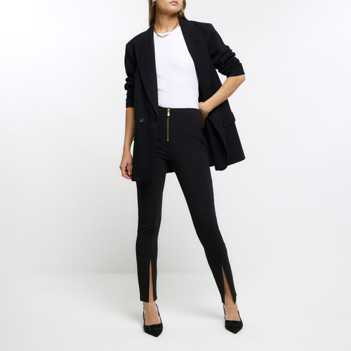 River Island Womens Black Zip...