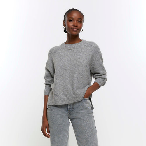 River Island Womens Grey Knit...