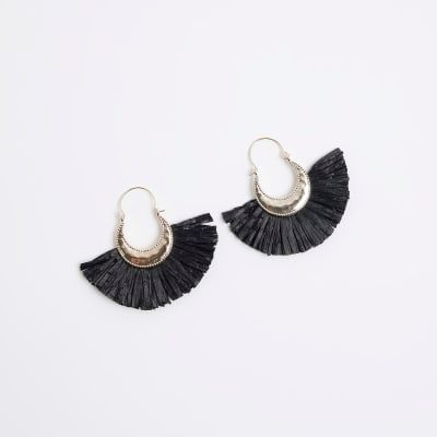 River island store black earrings