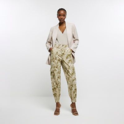 JOFOW Cargo Pants Women Camo Print Slim Long Crop India | Ubuy