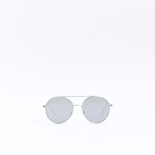 River Island Womens Silver Round Sunglasses