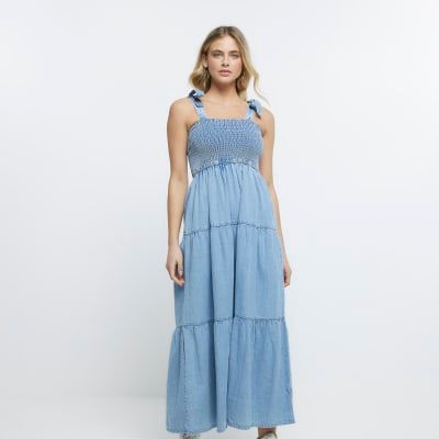 Navy Solid Ankle-Length Casual Women Regular Fit Dress - Selling Fast at  Pantaloons.com