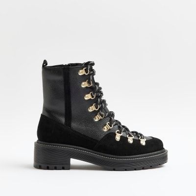 River island black sales suede boots