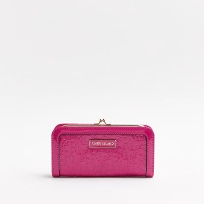 River Island Pink Diamante Fold Out Purse | Lyst UK