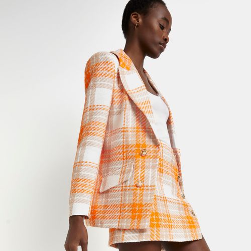 River island blazer orange