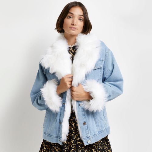 River Island hooded denim jacket