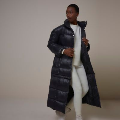 River island womens shop black coat