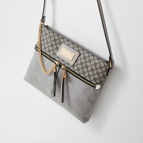 River Island shoulder bag in gray