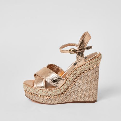 River Island Womens Gold wide...