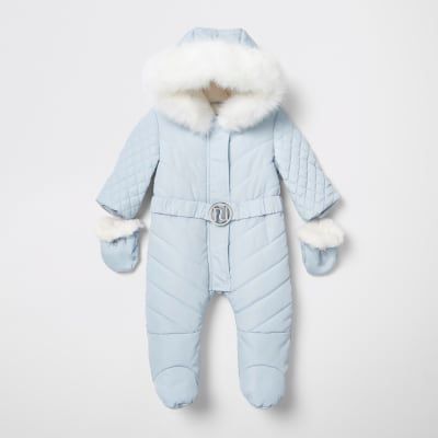 river island baby snowsuit