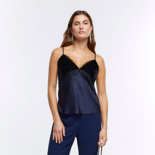 River Island Womens Navy Ri...