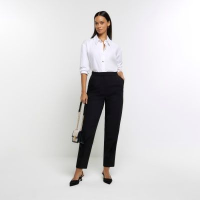 Casual trousers Patrizia Pepe - Wool blend cigarette trousers -  2P1202A1PHK103