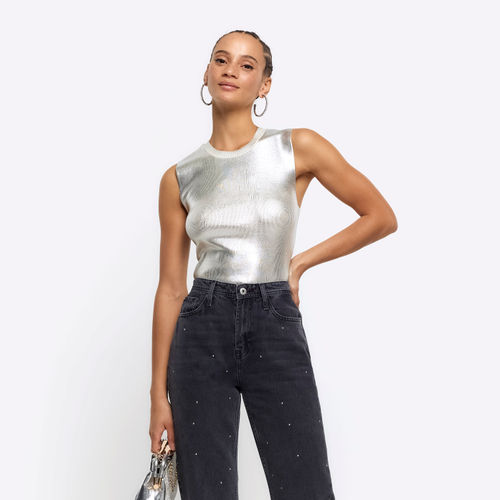 River Island Womens Silver...