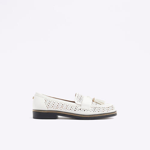 River Island Womens White Cut...