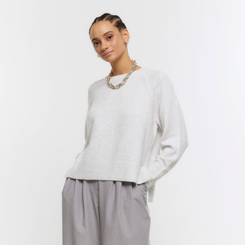 River Island Womens Grey Knit...