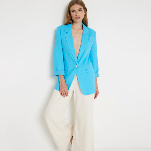 River Island Womens Blue Roll...