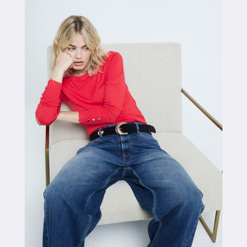 River Island Womens Red Fine...