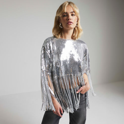 River Island Womens Silver...