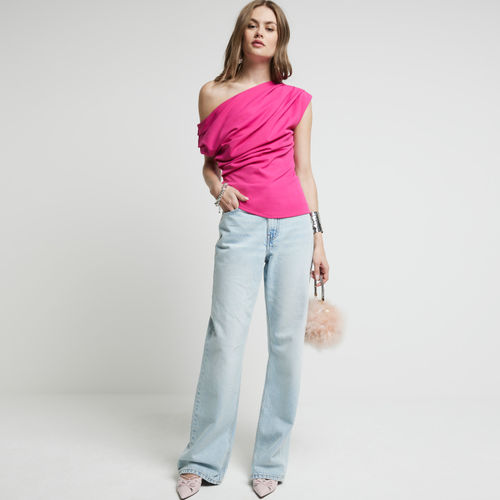 River Island Womens Pink Off...