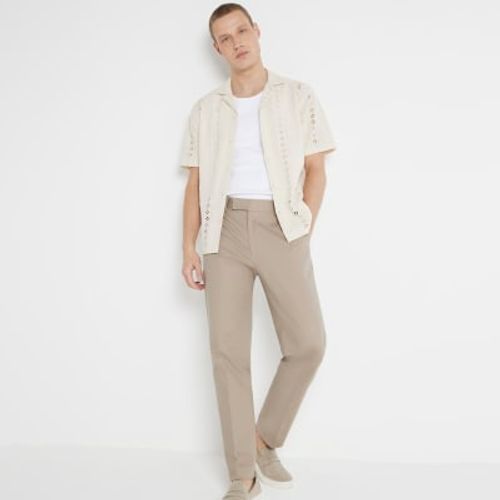 Mens River Island Beige Slim...