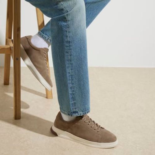 Mens River Island Beige Suede...