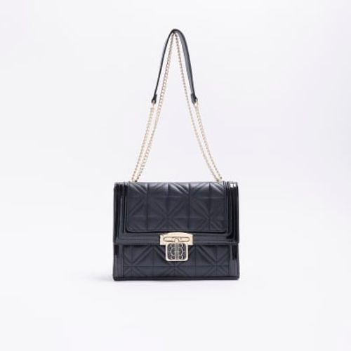 River Island slouch bag with chain detail in black