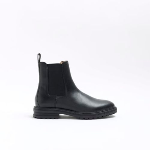 Mens River Island Black Faux...