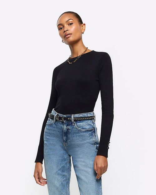 River Island Womens Black...