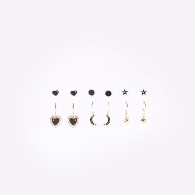 River island store black earrings