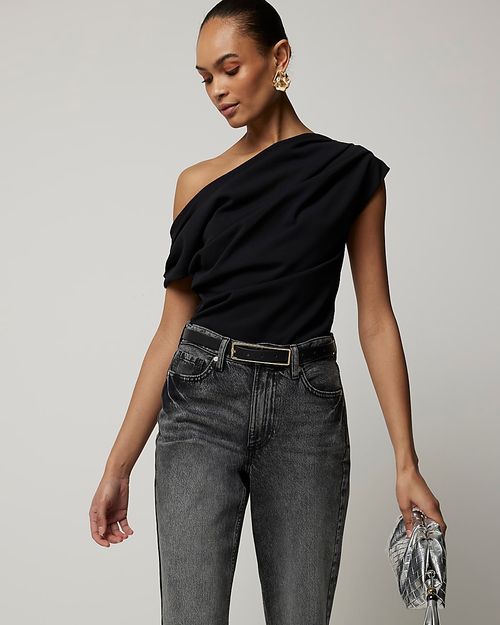 River Island Womens Black Off...