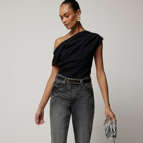 River Island Womens Black Off...