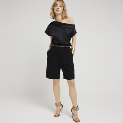 River Island Womens Black Off...