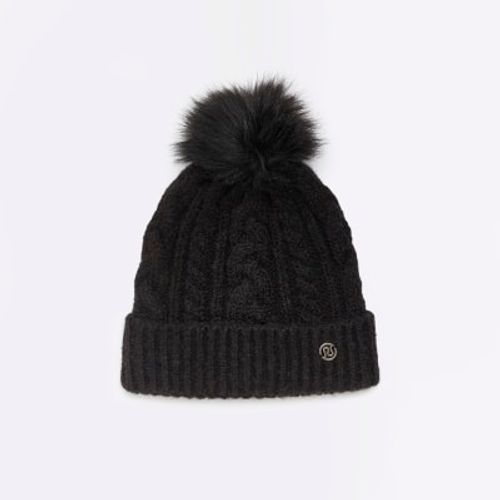 River Island Womens Black Pom...