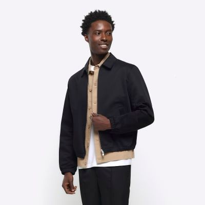 River island black jacket sales