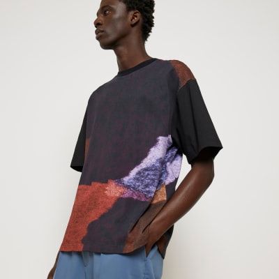 river island mens printed t shirts