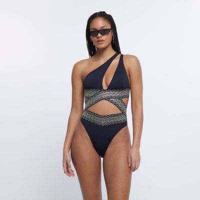 River island sales black swimsuit