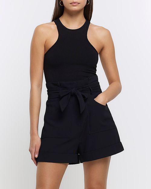 River Island Womens Black Tie...