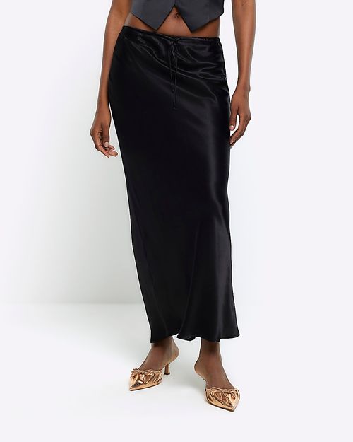 River Island Womens Black Tie...