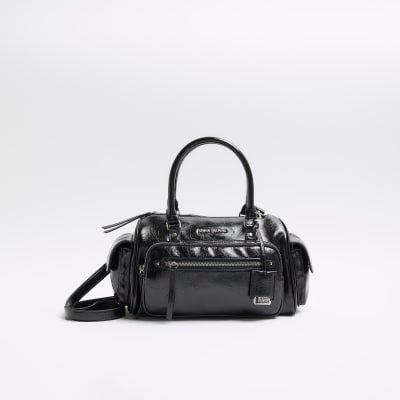 River island online shoulder bag black