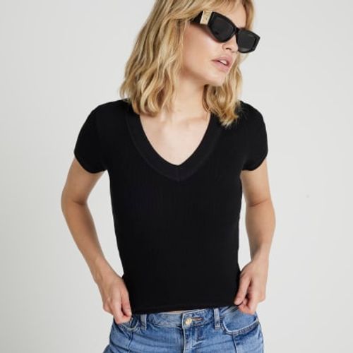 River Island Womens Black V...