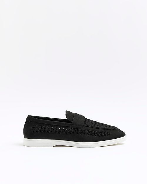 Mens River Island Black Woven...