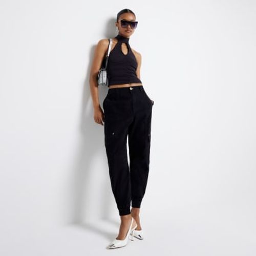 River Island Womens Black Zip...