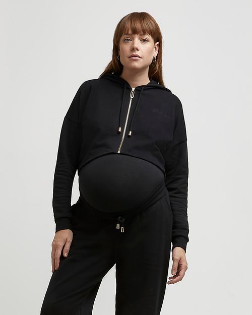 River Island Womens Black Zip...