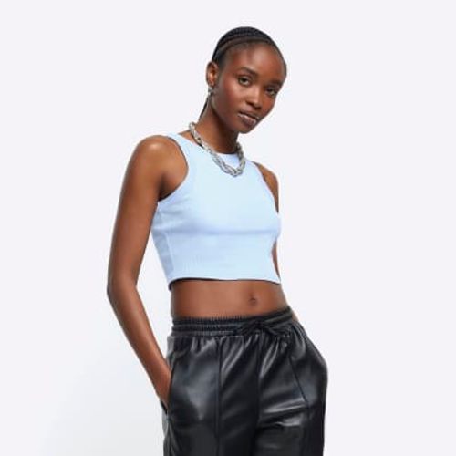 River Island Womens Blue Crop...