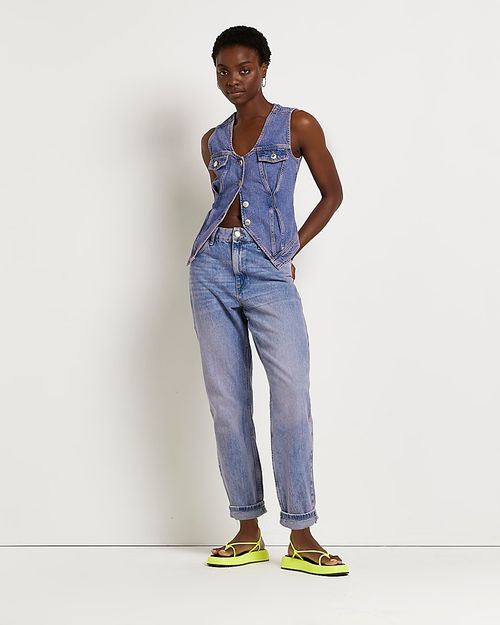 River Island Womens Blue High...