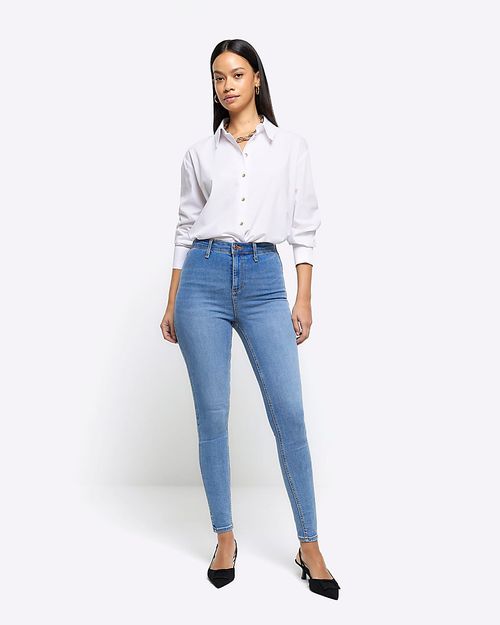 River Island Womens Blue High...