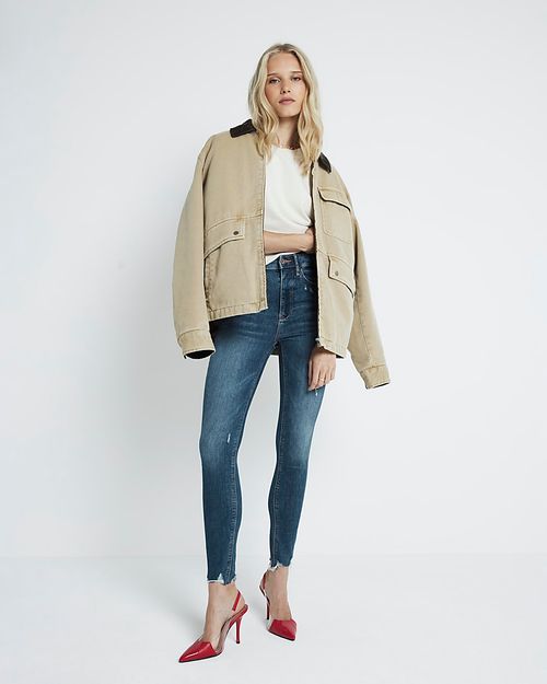 River Island Womens Blue High...